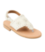 White Toddler Jacks Flat Sandal