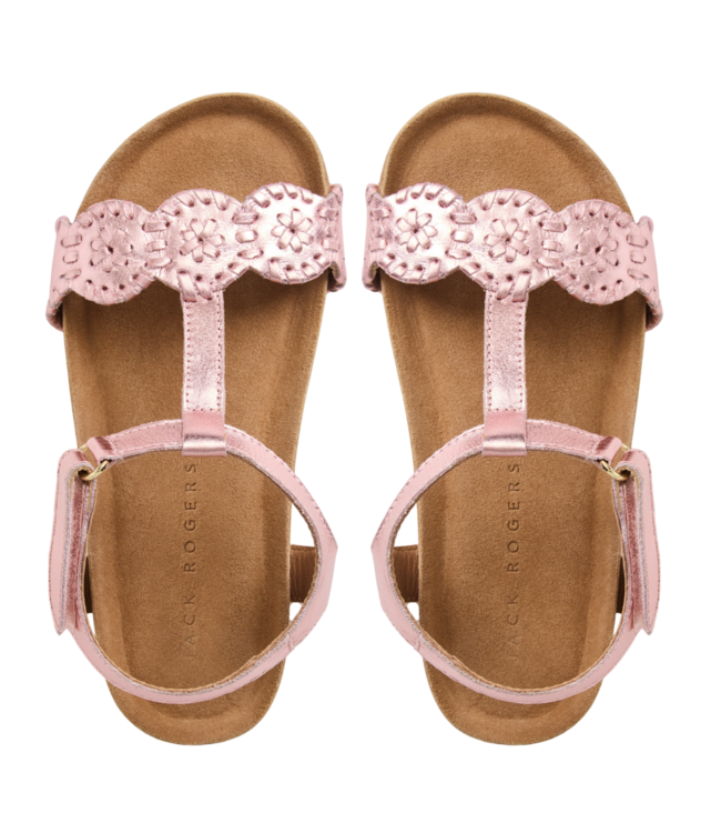 Jack Rogers Rose Quartz Metallic Lauren Playground