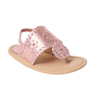 Jack Rogers Rose Quartz Metallic Baby Jacks
