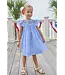 Little English Flags Smocked Bishop Dress
