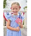 Little English Flags Smocked Bishop Dress