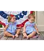 Flags Smocked Apron Bubble