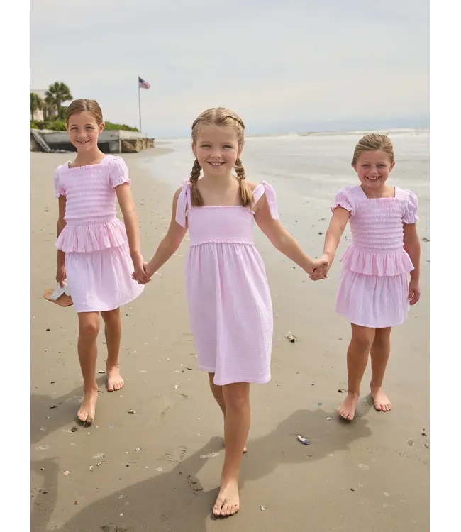 Little English Jaipur Pink Leela Dress