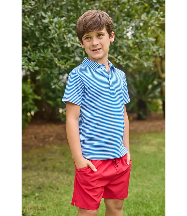 Little English Royal Stripe S/S Polo