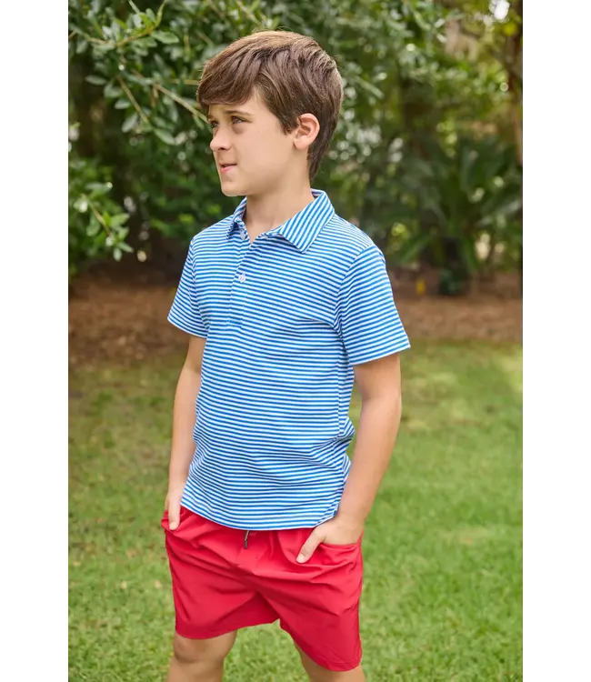 Little English Royal Stripe S/S Polo