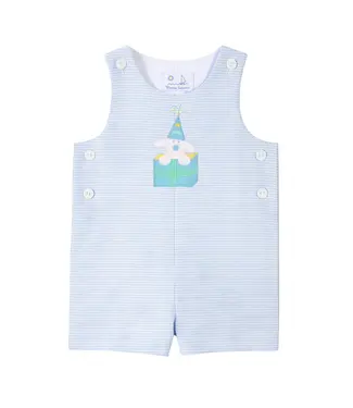 Florence Eiseman Seersucker Shortall with Present Puppy