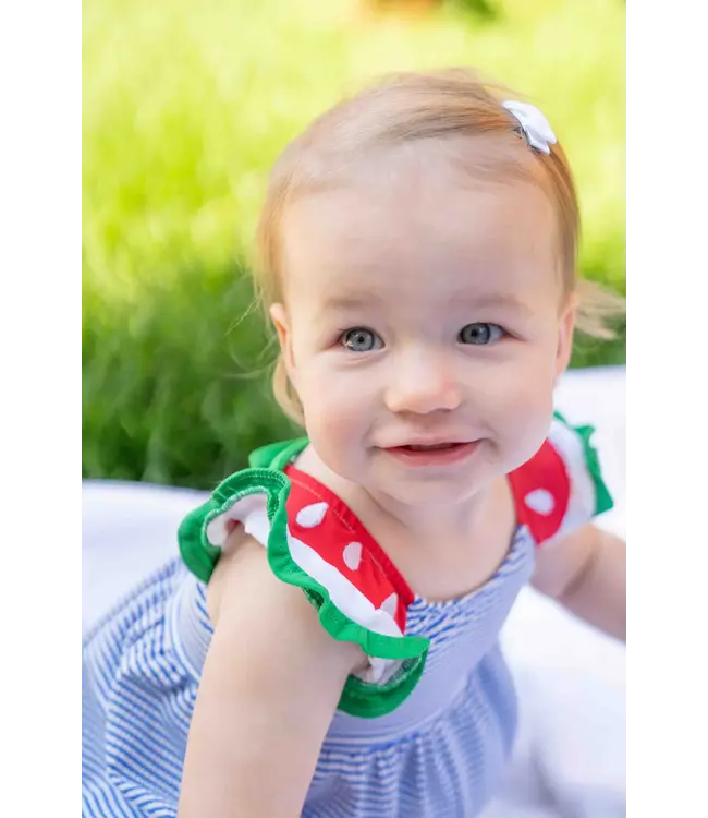 Florence Eiseman Seersucker Swimsuit with Watermelon