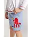 Florence Eiseman Seersucker Swim Trunk with Octopus