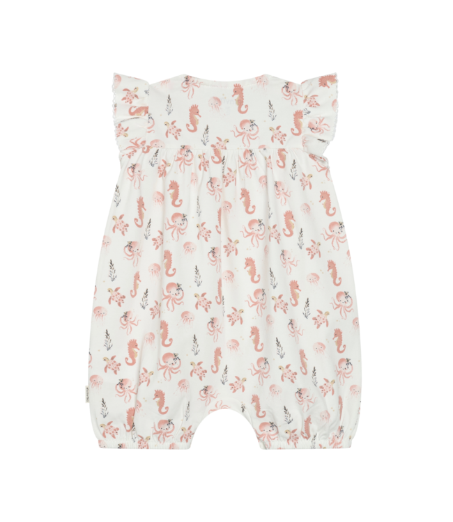 MinyMo Pink Ocean Friends Short Romper