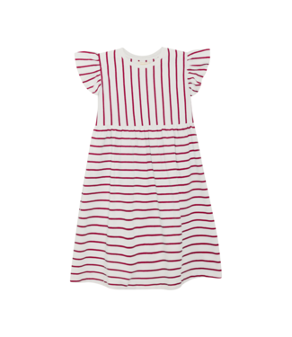 Creamie Chili Red Stripe S/S Dress