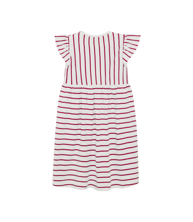 Creamie Chili Red Stripe S/S Dress