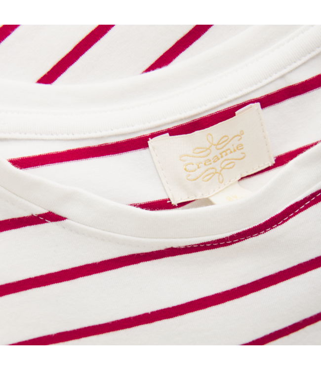 Chili Red Stripe S/S T-Shirt