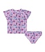 Andy & Evan Purple Seahorse/Starfish S/S Rash Guard Set