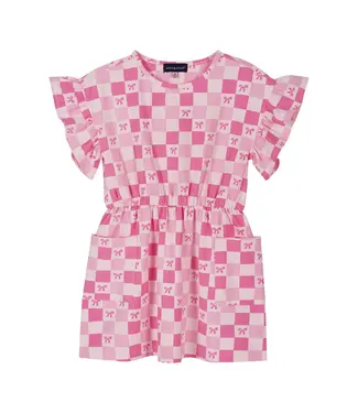 Andy & Evan Pink Checker Jersey Dress