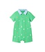 Andy & Evan Green Easter Polo Romper