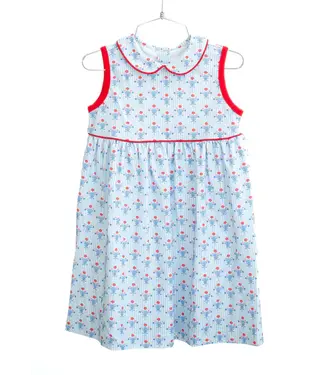 Ruth and Ralph Patriotic Floral Libby Dress