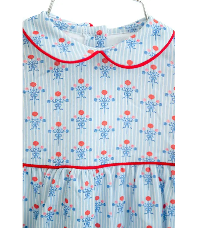 Ruth and Ralph Patriotic Floral Libby Dress