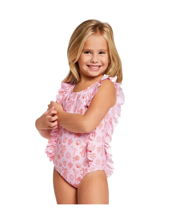 Andy & Evan Pink Beach One Piece Swimsuit