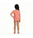 Orange Neon Peplum Rash Guard Set