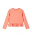 Orange Neon Peplum Rash Guard Set