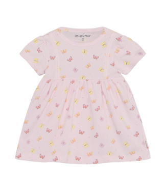 MinyMo Pink Butterfly Dress