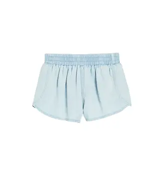 tractr Light Indigo Dolphin Hem Pull on Shorts