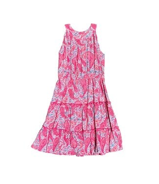 Joyous & Free Pink Paisley Sola Tier Dress