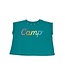 Paper Flower Green Camp Top