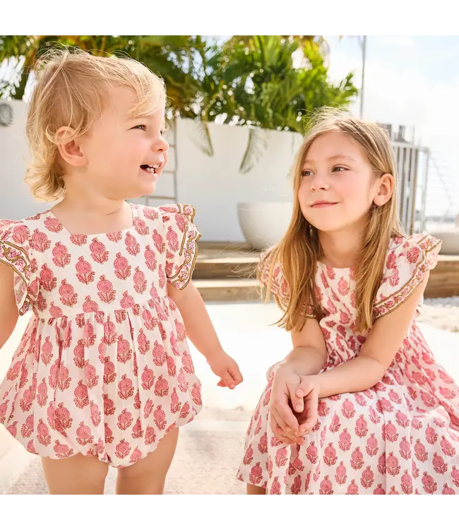 Pink Chicken Pink Dahlia Floral Elsie Bubble