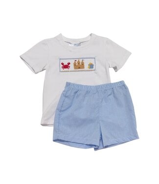 City Beautiful Smocked Beach Day Short Set