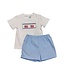 City Beautiful Smocked Flag Short Set