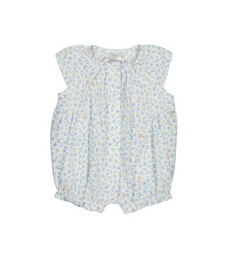 Mayoral White/Blue Floral Romper
