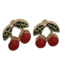 Enamel Stud Earrings