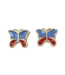 Enamel Stud Earrings