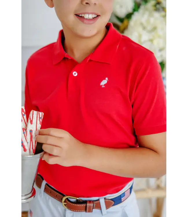 Beaufort Bonnet Richmond Red Prim and Proper Polo