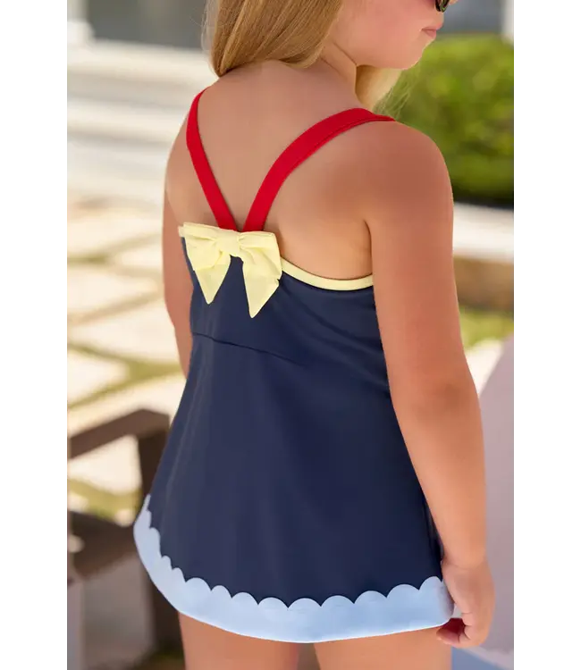 Beaufort Bonnet Nantucket Navy/Richmond Red Stratford Scallop Swimsuit