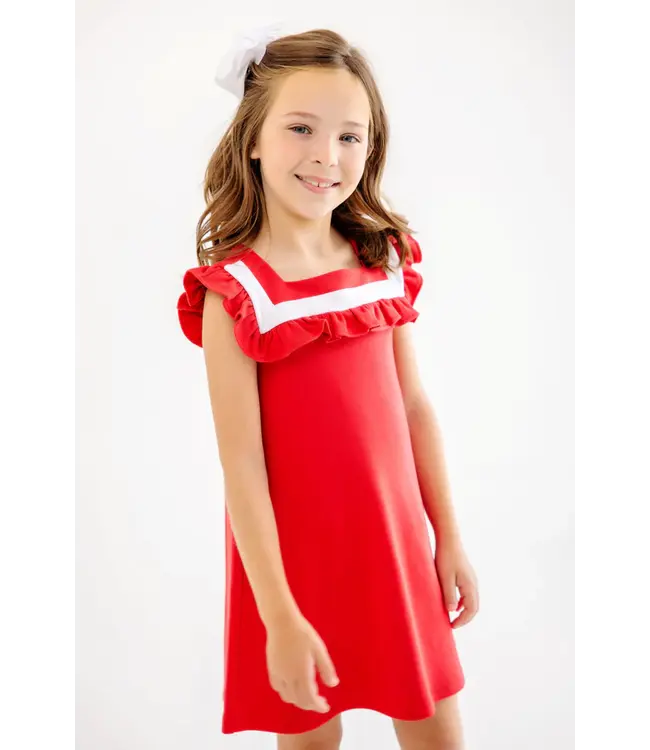 Beaufort Bonnet Richmond Red/White Darla Dress