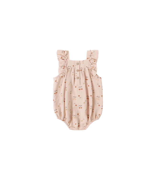 Quincy Mae Blush Cherries Maya Romper