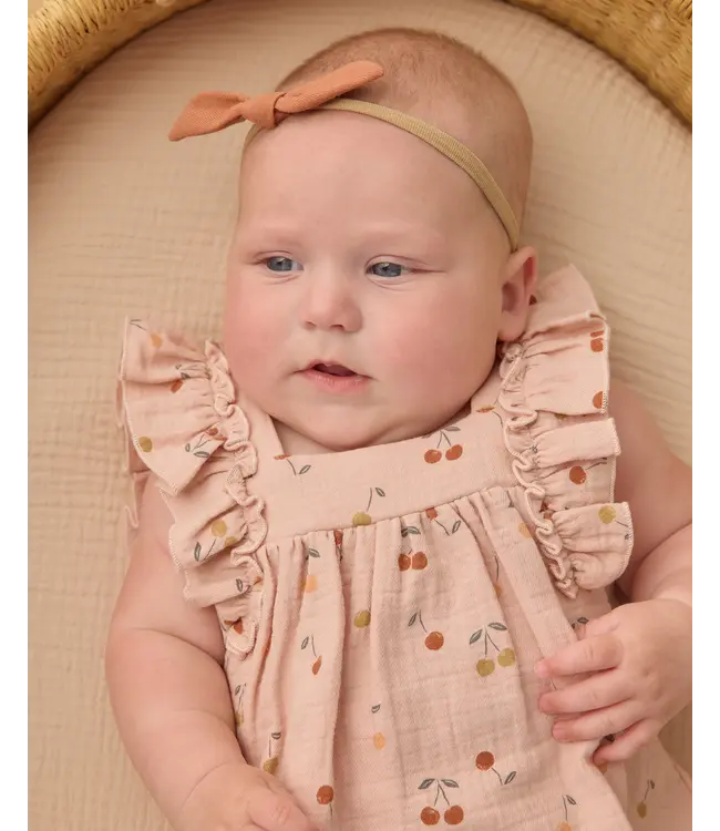 Quincy Mae Blush Cherries Maya Romper