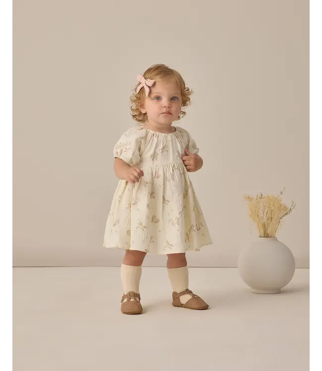 Quincy Mae Ivory Unicorns Bella Dress