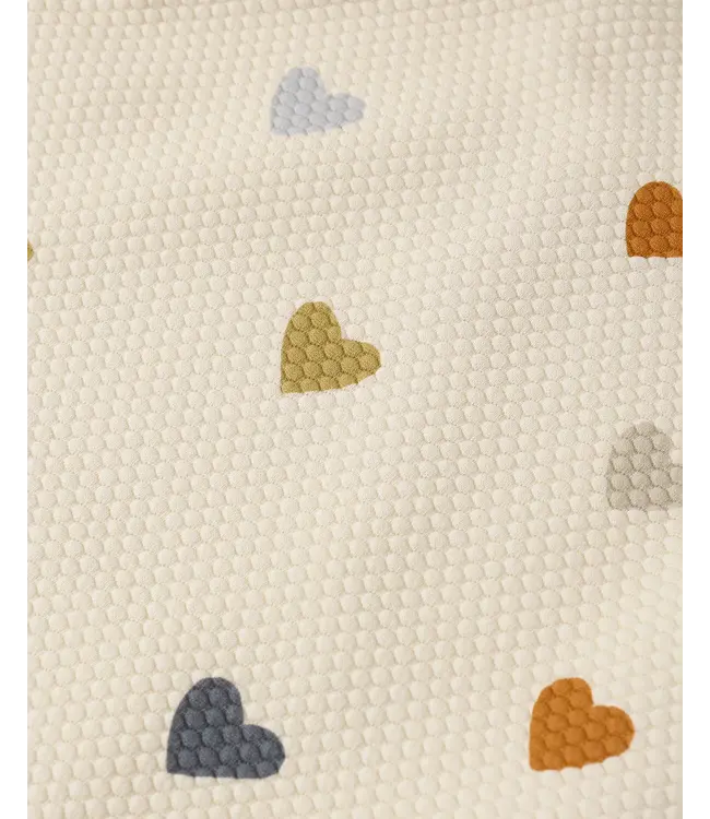 Quincy Mae Natural Confetti Hearts Scoop Back One Piece Swimsuit