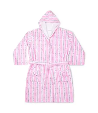 Iscream Floral Stripes Plush Robe