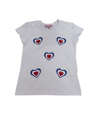 White Heart Cap Tee