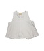 White Cotton Jersey Flared Racer Tank