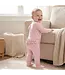 Sweet Bamboo Pink Stripe Ruffle Footie