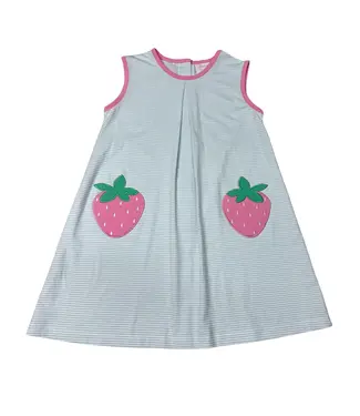 Whimsy Bay Picking Up Berries Pocket Pleat Dress