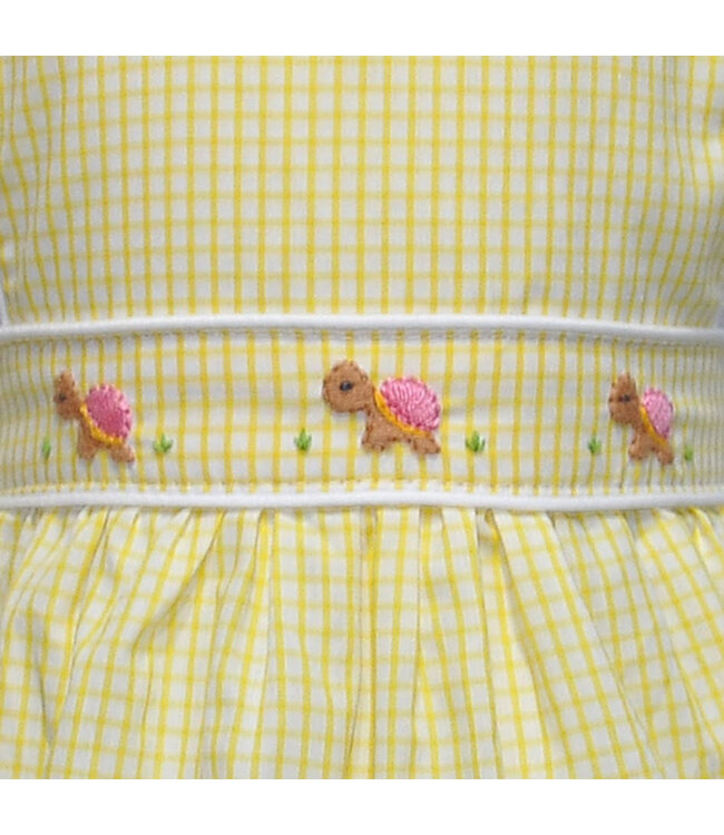 Baby Sen Yellow Bella Sunsuit - Tiny Turtles