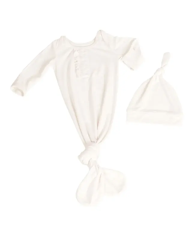 The Yellow Lamb Cinch Sack with Ruffle & Hat