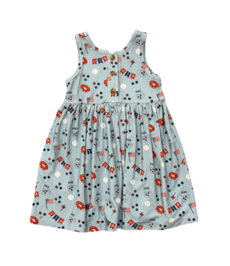 babysprouts Summer USA Henley Tank Dress