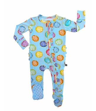 Lev Baby Jenna Ruffled Zip Footie